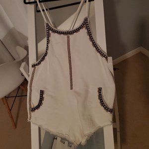 Free People One Lou Embroidered Romper